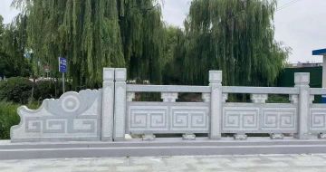 大同 芝麻灰桥栏杆、河道栏杆安装效果