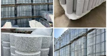 大同 芝麻白花岗岩挡车柱、隔离柱多少钱