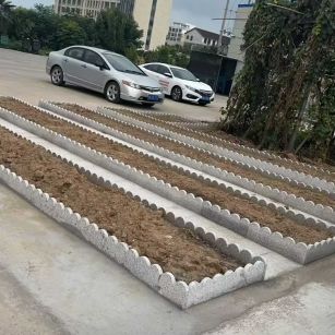 大同 花边石、花围石、花园石安装效果