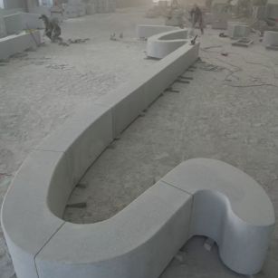 大同 花岗岩整石坐凳拼装