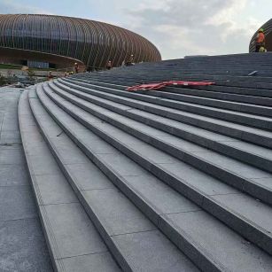 大同 弧形整石台阶铺装效果图