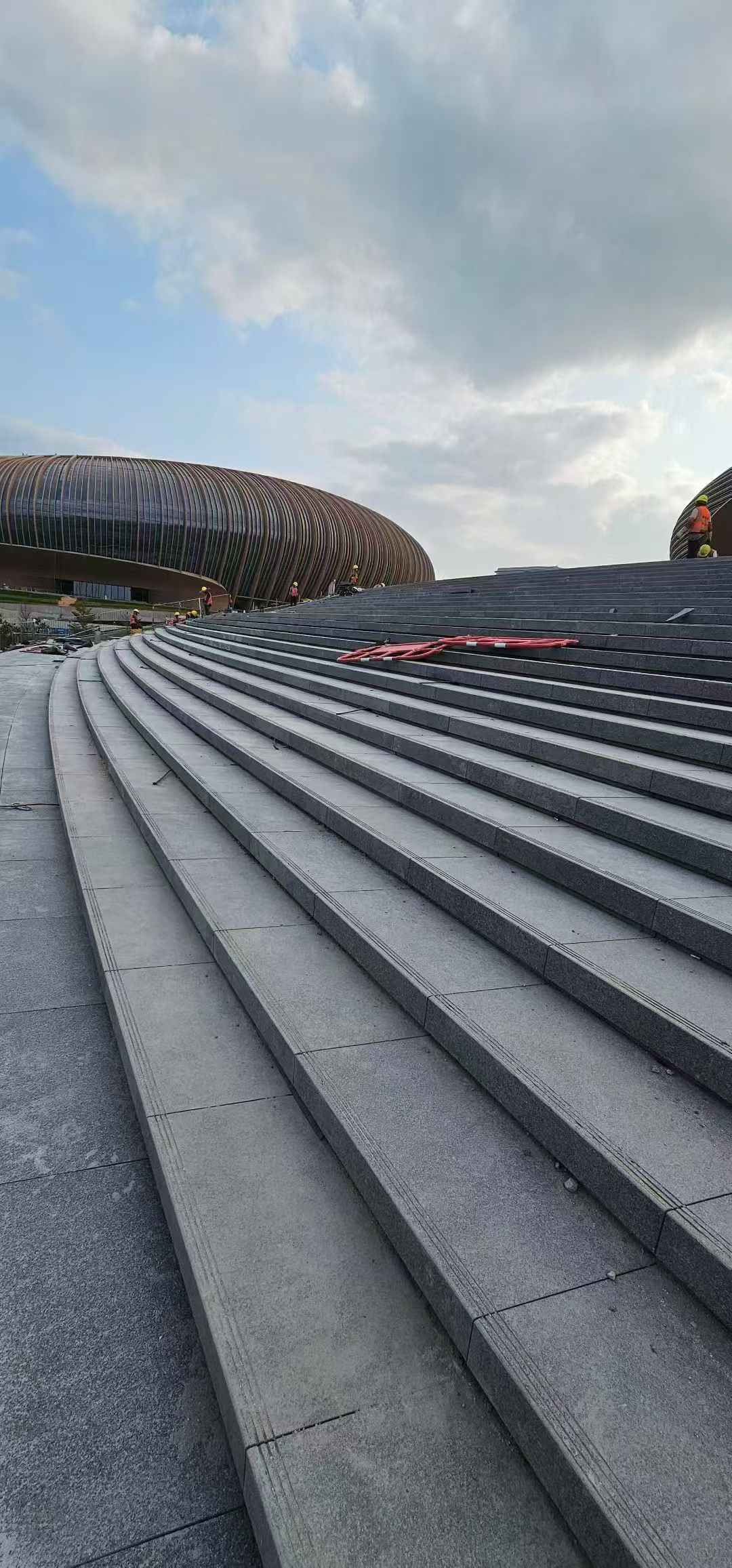 大同 弧形整石台阶铺装效果图