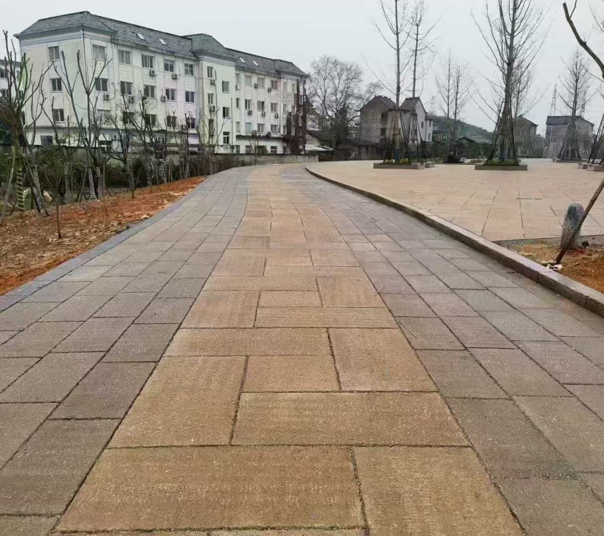 大同仿古石铺装效果