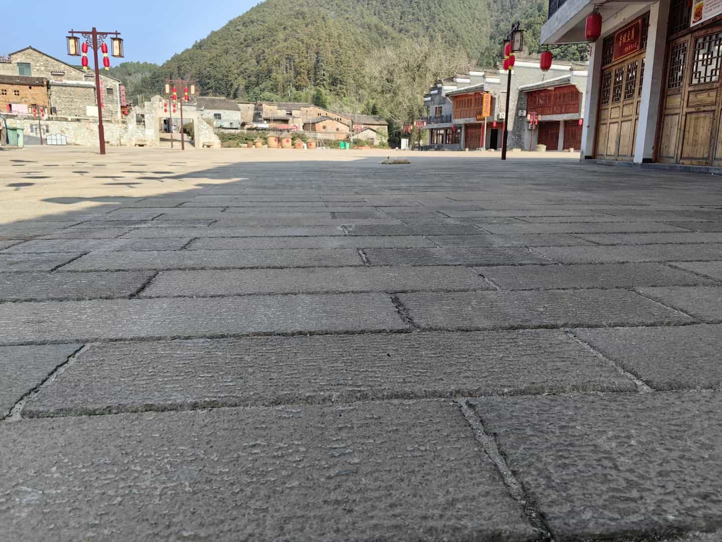 大同仿古石铺装效果