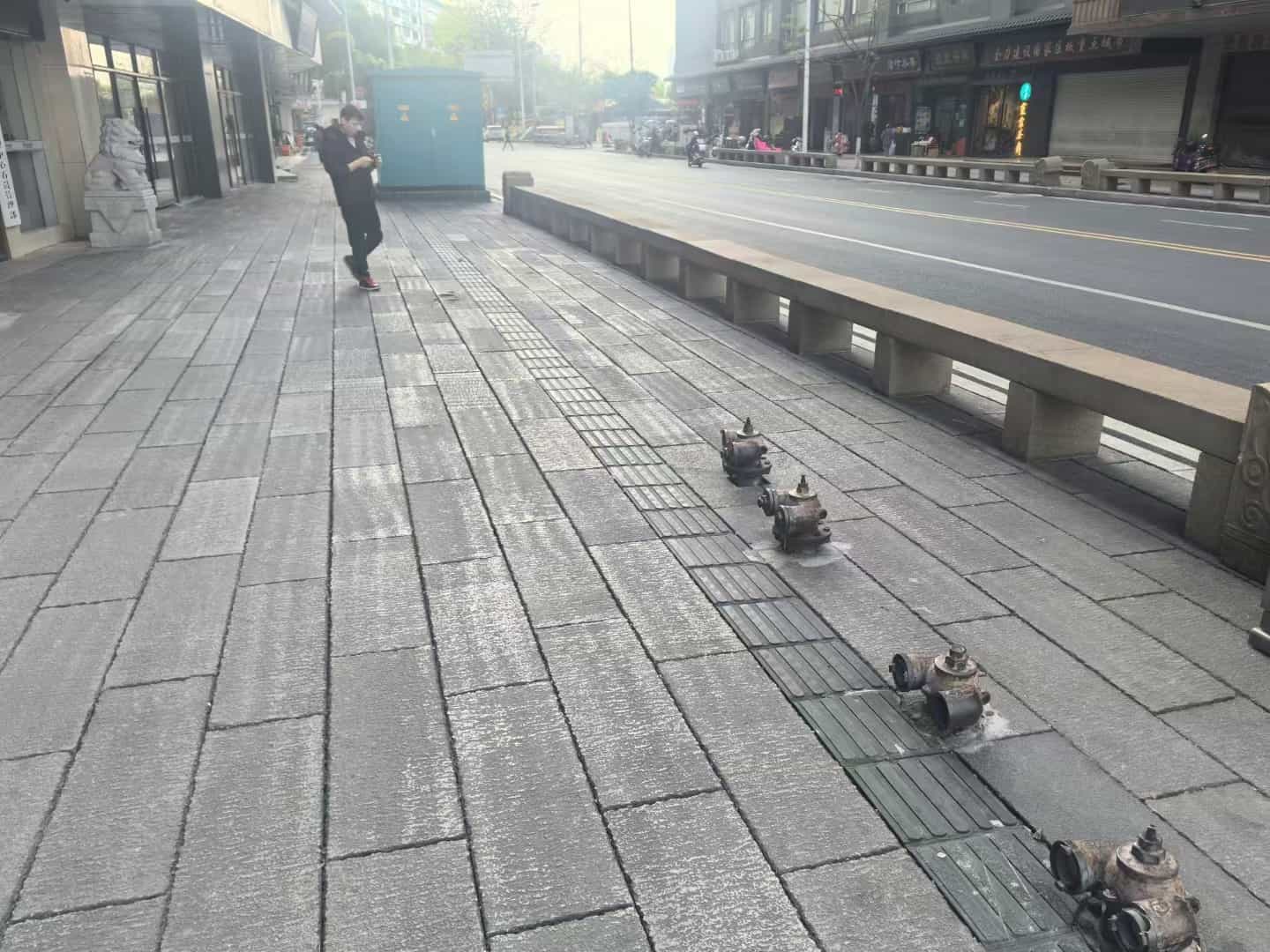 大同仿古石铺装效果