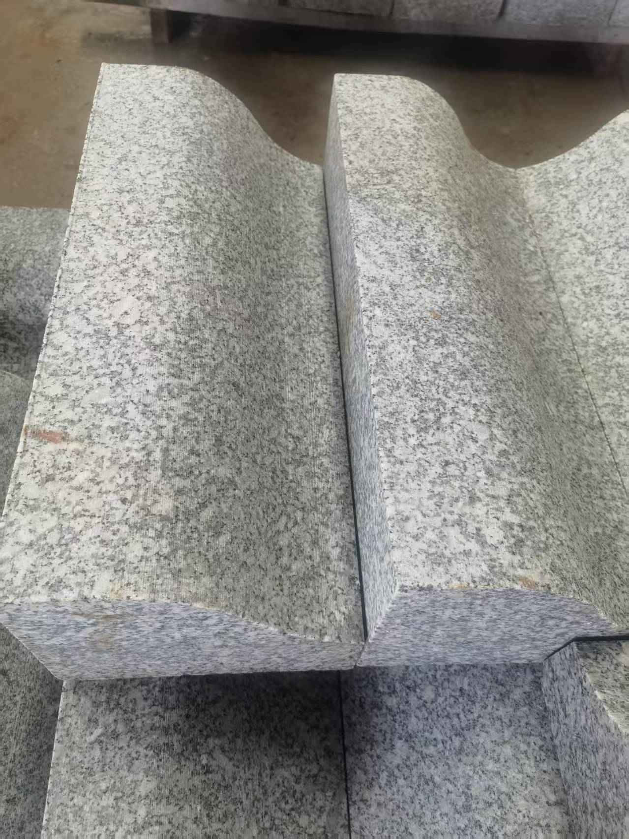 大同芙蓉白S型拉丝面路沿石