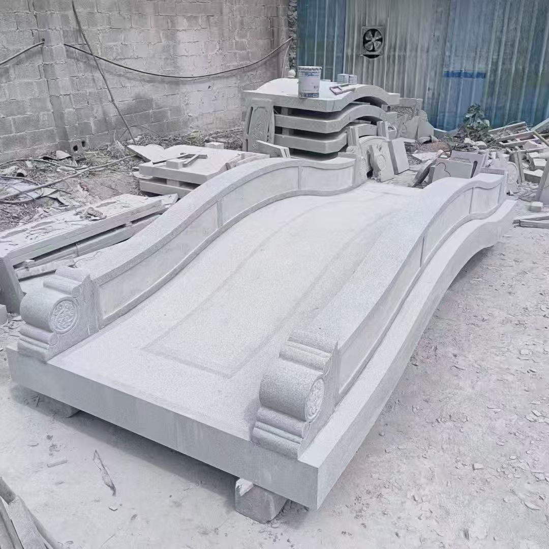 大同 芝麻灰花岗岩园林景观 小石桥