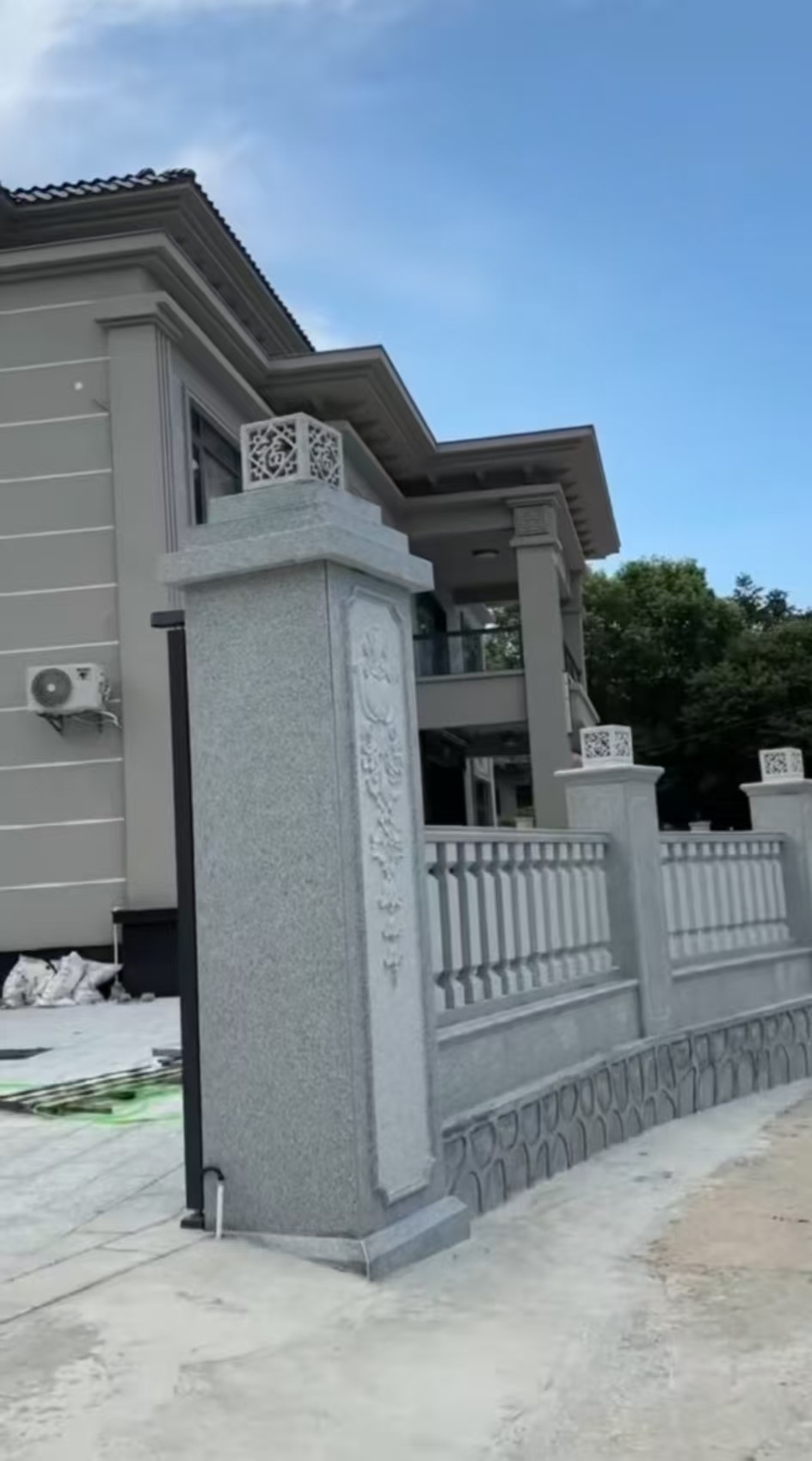 大同 芝麻白别墅围墙栏杆，私人订制
